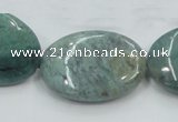 CDB21 15.5 inches 22*30mm oval natural new dragon blood jasper beads