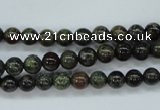 CDB228 15.5 inches 6mm round natural dragon blood jasper beads