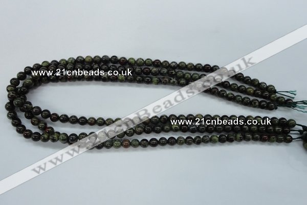 CDB228 15.5 inches 6mm round natural dragon blood jasper beads