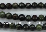 CDB229 15.5 inches 8mm round natural dragon blood jasper beads