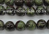 CDB231 15.5 inches 12mm round natural dragon blood jasper beads