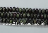 CDB233 15.5 inches 4*6mm rondelle natural dragon blood jasper beads