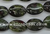 CDB238 15.5 inches 13*18mm oval natural dragon blood jasper beads