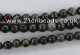 CDB251 15.5 inches 8mm round natural dragon blood jasper beads