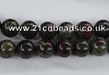 CDB252 15.5 inches 10mm round natural dragon blood jasper beads