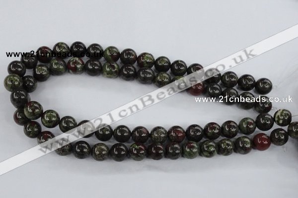 CDB252 15.5 inches 10mm round natural dragon blood jasper beads