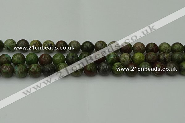 CDB304 15.5 inches 12mm round dragon blood jasper beads wholesale