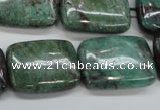 CDB31 15.5 inches 18*25mm rectangle new dragon blood jasper beads