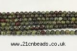 CDB342 15.5 inches 8mm round dragon blood jasper beads wholesale