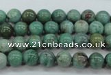 CDB41 15.5 inches 8mm round new dragon blood jasper beads