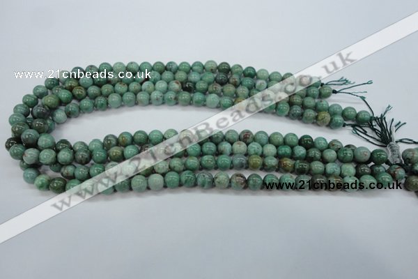 CDB41 15.5 inches 8mm round new dragon blood jasper beads