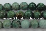 CDB43 15.5 inches 12mm round new dragon blood jasper beads