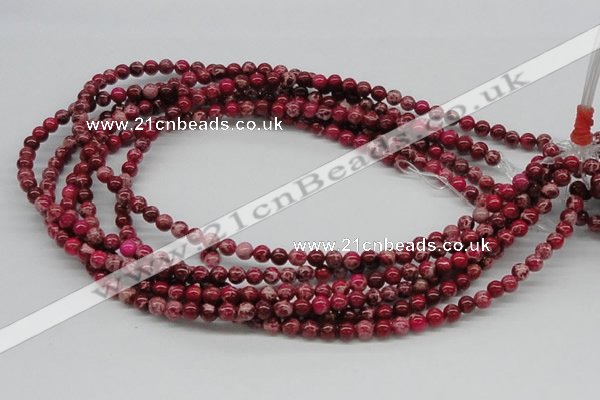 CDE02 15.5 inches 6mm round dyed sea sediment jasper beads