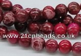 CDE03 15.5 inches 8mm round dyed sea sediment jasper beads