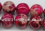 CDE05 15.5 inches 18mm round dyed sea sediment jasper beads