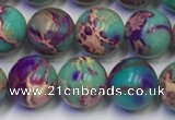 CDE1057 15.5 inches 8mm round sea sediment jasper beads wholesale