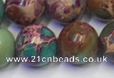 CDE1059 15.5 inches 12mm round sea sediment jasper beads wholesale