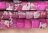 CDE1202 15.5 inches 4.5mm - 5mm cube sea sediment jasper beads