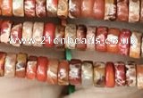 CDE1220 15.5 inches 2.5*4mm heishi sea sediment jasper beads