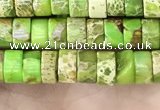 CDE1235 15.5 inches 3*6mm heishi sea sediment jasper beads