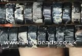 CDE1242 15.5 inches 3*8mm heishi sea sediment jasper beads