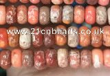 CDE1250 15.5 inches 2.5*4mm rondelle sea sediment jasper beads