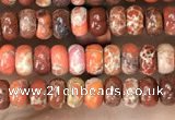 CDE1251 15.5 inches 2.5*4mm rondelle sea sediment jasper beads