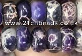 CDE1271 15.5 inches 5*8mm rondelle sea sediment jasper beads