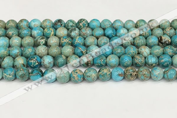 CDE1368 15.5 inches 8mm round sea sediment jasper beads wholesale