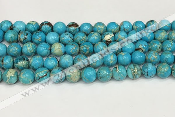 CDE1369 15.5 inches 10mm round sea sediment jasper beads wholesale