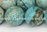 CDE1372 15.5 inches 16mm round sea sediment jasper beads wholesale