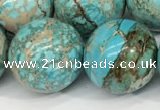 CDE1374 15.5 inches 20mm round sea sediment jasper beads wholesale