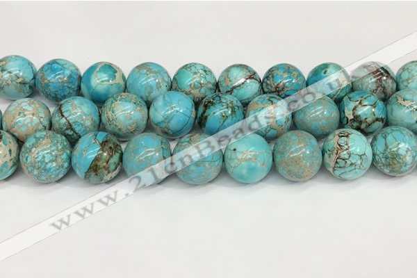 CDE1374 15.5 inches 20mm round sea sediment jasper beads wholesale