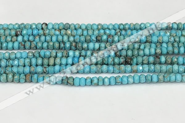 CDE1395 15.5 inches 2.5*4mm faceted rondelle sea sediment jasper beads