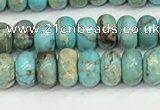 CDE1400 15.5 inches 3*4mm rondelle sea sediment jasper beads