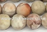 CDE1416 15.5 inches 10mm round matte natural sea sediment jasper beads