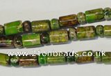 CDE142 3*6mm rondelle & 6*9mm tube dyed sea sediment jasper beads