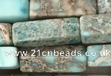 CDE1482 15.5 inches 4*13mm cuboid sea sediment jasper beads