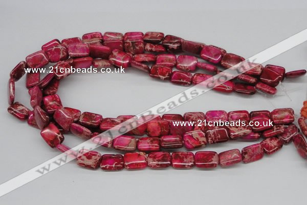CDE20 15.5 inches 12*16mm rectangle dyed sea sediment jasper beads