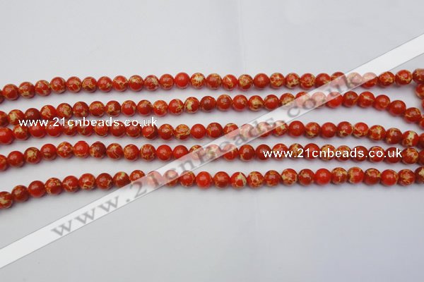 CDE2000 15.5 inches 4mm round dyed sea sediment jasper beads