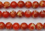 CDE2001 15.5 inches 6mm round dyed sea sediment jasper beads