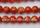 CDE2002 15.5 inches 8mm round dyed sea sediment jasper beads