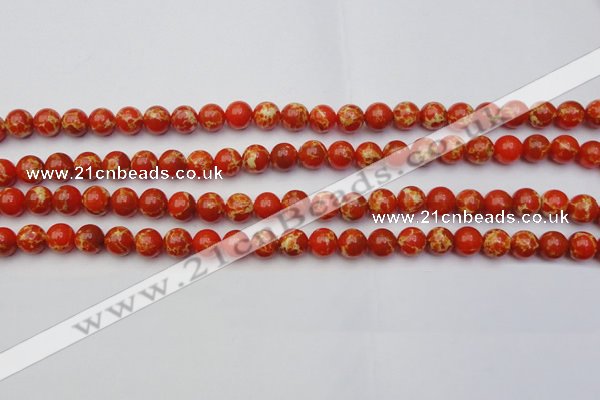 CDE2002 15.5 inches 8mm round dyed sea sediment jasper beads