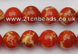 CDE2004 15.5 inches 12mm round dyed sea sediment jasper beads