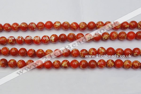 CDE2004 15.5 inches 12mm round dyed sea sediment jasper beads