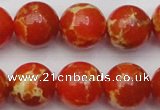 CDE2007 15.5 inches 18mm round dyed sea sediment jasper beads