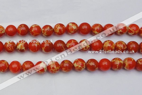 CDE2010 15.5 inches 24mm round dyed sea sediment jasper beads