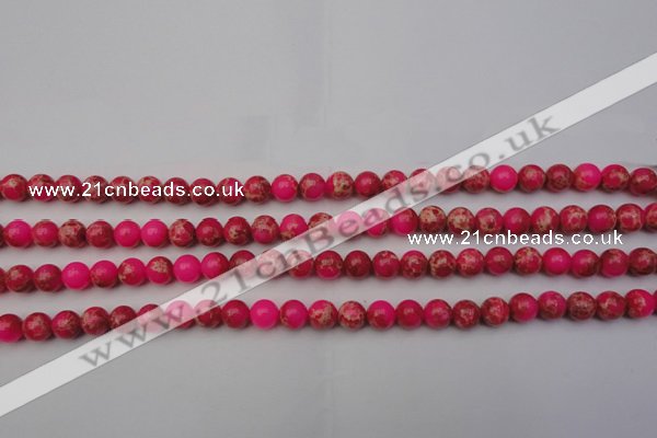 CDE2011 15.5 inches 4mm round dyed sea sediment jasper beads