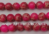 CDE2012 15.5 inches 6mm round dyed sea sediment jasper beads