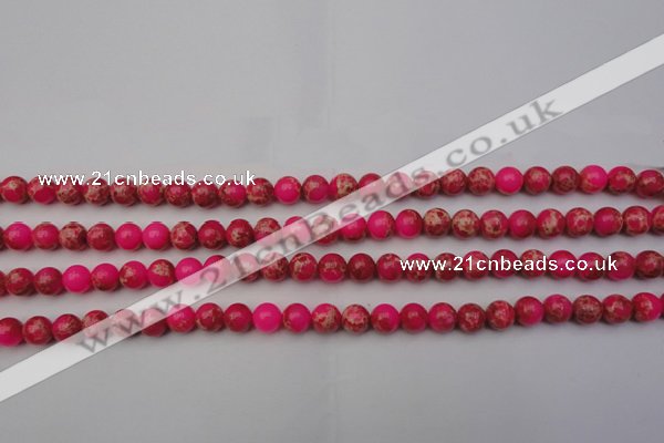 CDE2012 15.5 inches 6mm round dyed sea sediment jasper beads